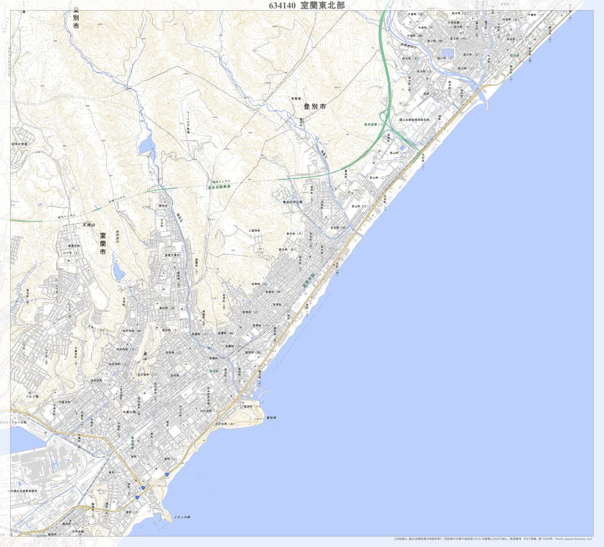 北海道 旭川圏 地形構造模型 立体地図 マップ 縮尺 1:25000 比布 当麻