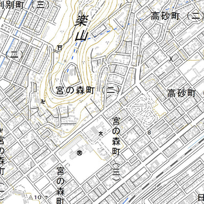634140 室蘭東北部 （むろらんとうほくぶ Murorantohokubu）, 地形図