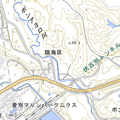 634151 登別温泉 （のぼりべつおんせん Noboribetsuonsen）, 地形図