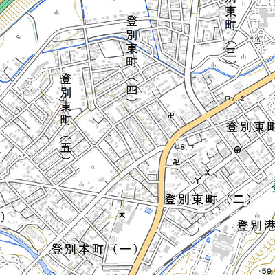 634151 登別温泉 （のぼりべつおんせん Noboribetsuonsen）, 地形図
