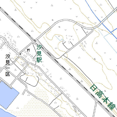 634167 鵡川 （むかわ Mukawa）, 地形図