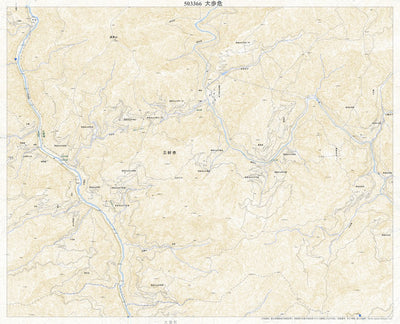 503366 大歩危 （おおぼけ Oboke）, 地形図