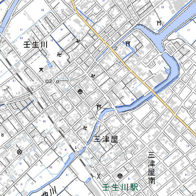 503370 壬生川 （にゅうがわ Nyugawa）, 地形図
