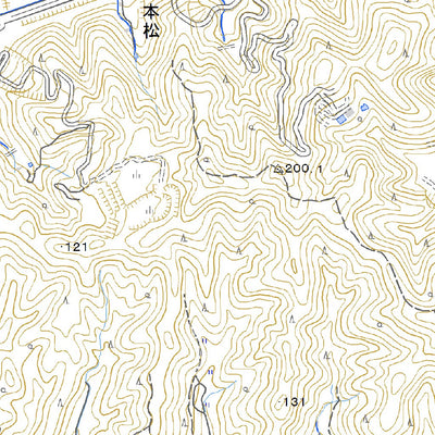 503371 西条北部 （さいじょうほくぶ Saijohokubu）, 地形図
