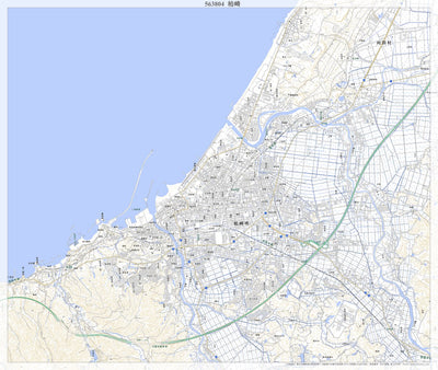 563804 柏崎 （かしわざき Kashiwazaki）, 地形図