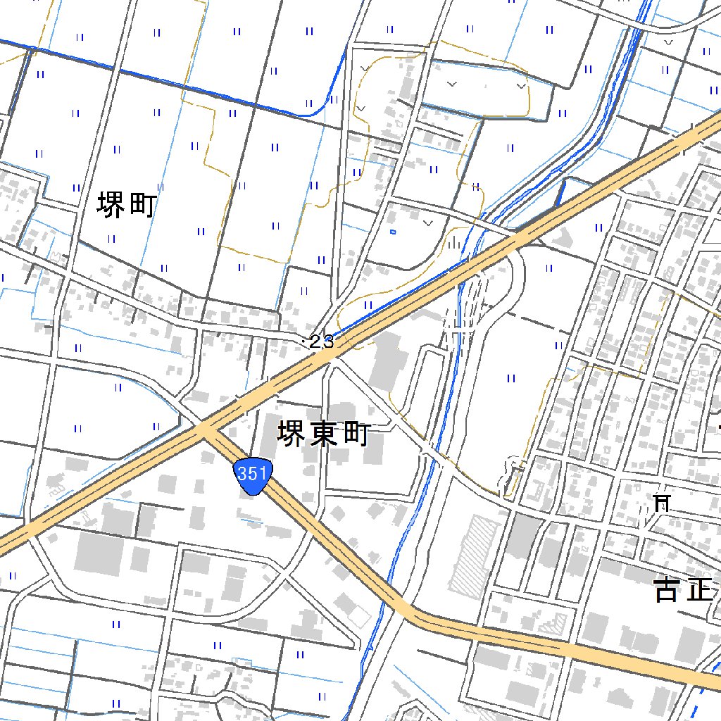 563816 長岡 （ながおか Nagaoka）, 地形図 Map by Pacific