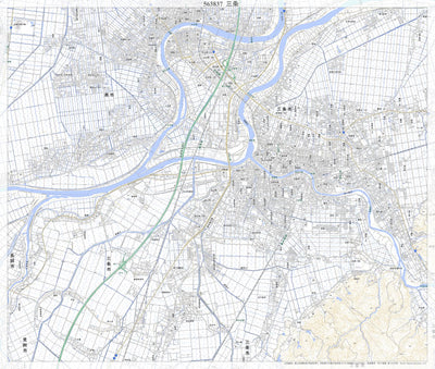 563837 三条 （さんじょう Sanjo）, 地形図