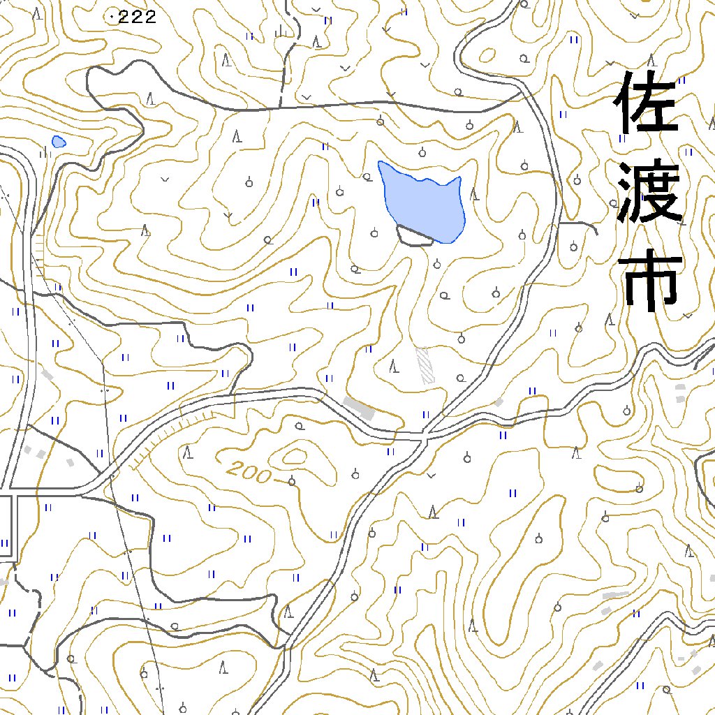 563862 羽茂本郷 （はもちほんごう Hamochihongo）, 地形図 Map by