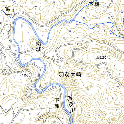 563862 羽茂本郷 （はもちほんごう Hamochihongo）, 地形図