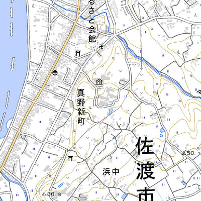 563872 河原田 （かわはらだ Kawaharada）, 地形図