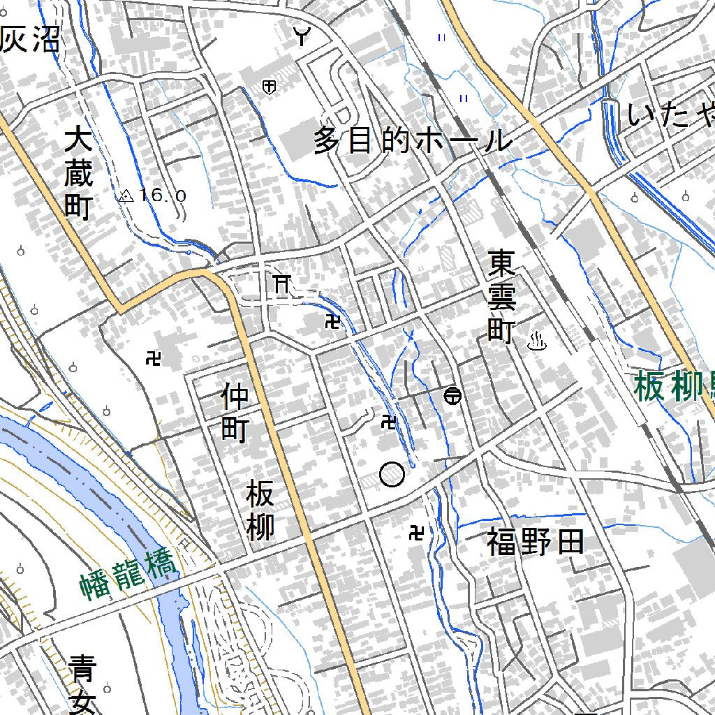 614003 板柳 (いたやなぎ Itayanagi), 地形図 Map by Pacific Spatial Solutions, Inc ...