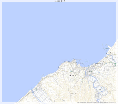 614011 鰺ヶ沢 （あじがさわ Ajigasawa）, 地形図