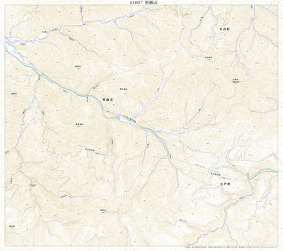 614017 折紙山 （おりがみやま Origamiyama）, 地形図