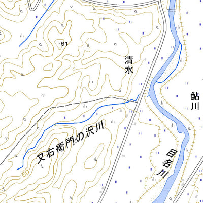 644013 目名 （めな Mena）, 地形図