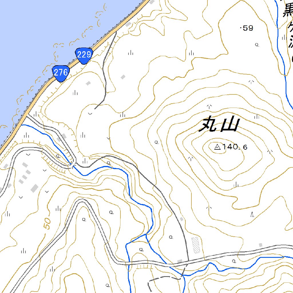 644022 島古丹 （しまこたん Shimakotan）, 地形図 Map by Pacific