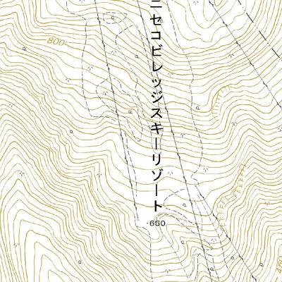644025 ニセコアンヌプリ （にせこあんぬぷり Nisekoannupuri）, 地形図