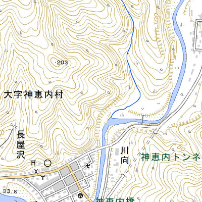 644053 神恵内 （かもえない Kamoenai）, 地形図