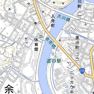 644066 余市 （よいち Yoichi）, 地形図