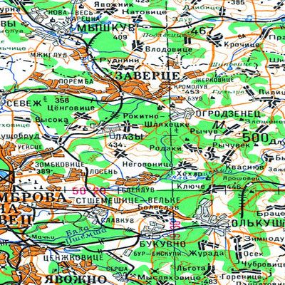 Soviet Genshtab - m34-1 - Poland