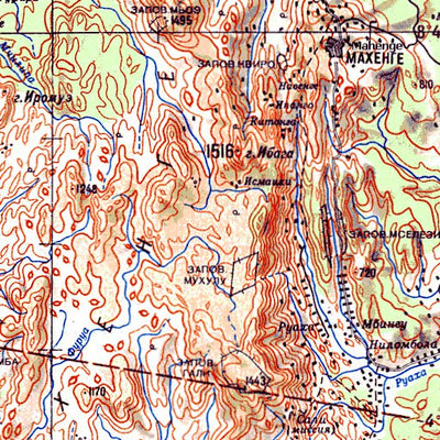 Soviet Genshtab - xc37-1 - United Republic of Tanzania
