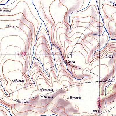 Soviet Genshtab - xb36-4 - United Republic of Tanzania