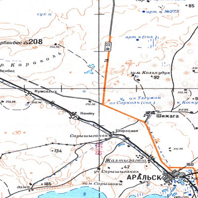 Soviet Genshtab - l41-1 - Kazakhstan