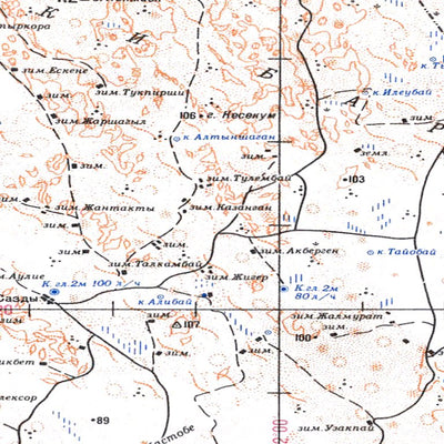 Soviet Genshtab - l41-1 - Kazakhstan