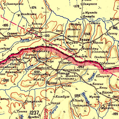 Soviet Genshtab - xc34-4 - Zambia