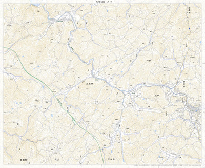 523300 上下 （じょうげ Joge）, 地形図