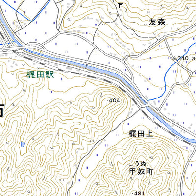 523300 上下 （じょうげ Joge）, 地形図