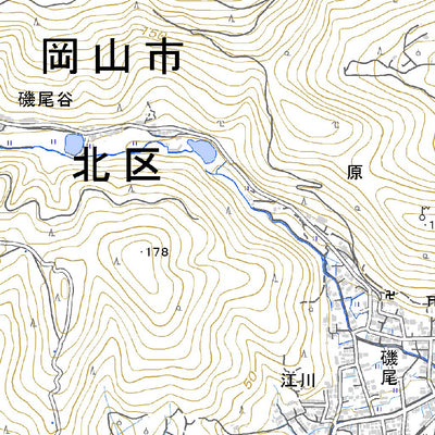 523307 岡山北部 （おかやまほくぶ Okayamahokubu）, 地形図