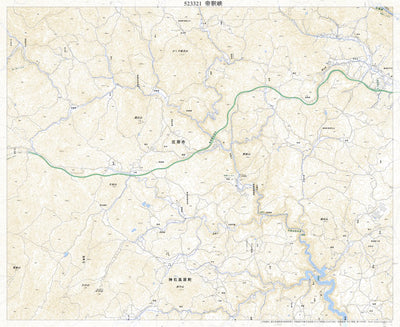 523321 帝釈峡 （たいしゃくきょう Taishakukyo）, 地形図