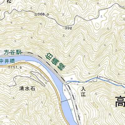 523324 川面市場 （かわもいちば Kawamoichiba）, 地形図