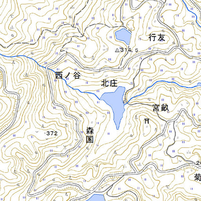 523337 下弓削 （しもゆげ Shimoyuge）, 地形図