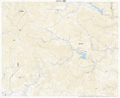 523342 油野 （ゆの Yuno）, 地形図