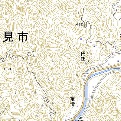 523343 足立 （あしだち Ashidachi）, 地形図