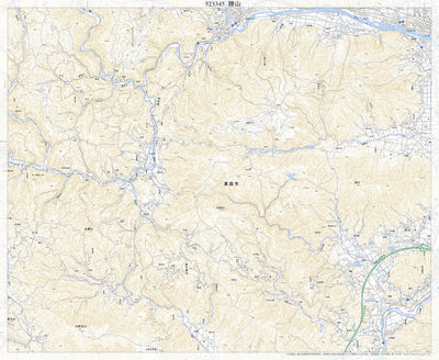 523345 勝山 （かつやま Katsuyama）, 地形図