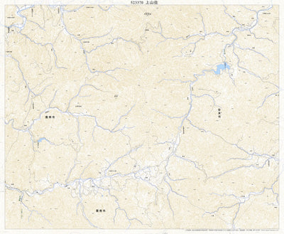523370 上山佐 （かみやまさ Kamiyamasa）, 地形図