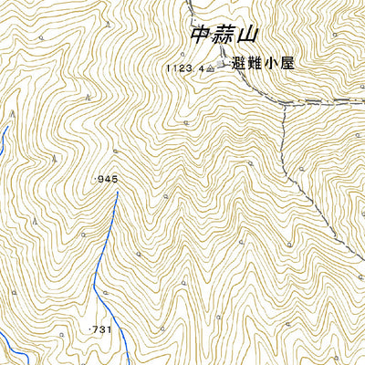 523375 蒜山 （ひるぜん Hiruzen）, 地形図