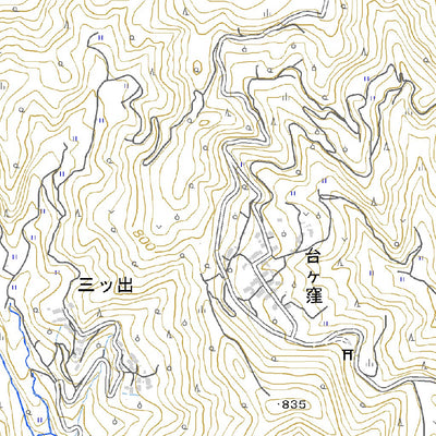 553801 若槻 （わかつき Wakatsuki）, 地形図