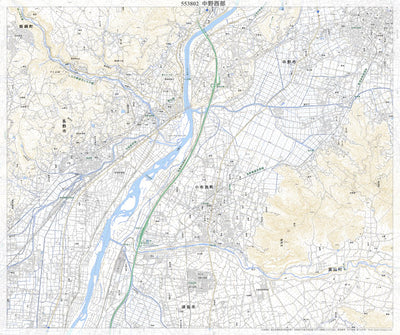 553802 中野西部 （なかのせいぶ Nakanoseibu）, 地形図