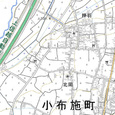 553802 中野西部 （なかのせいぶ Nakanoseibu）, 地形図
