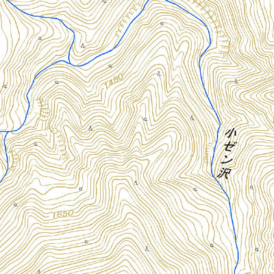 553804 岩菅山 （いわすげやま Iwasugeyama）, 地形図