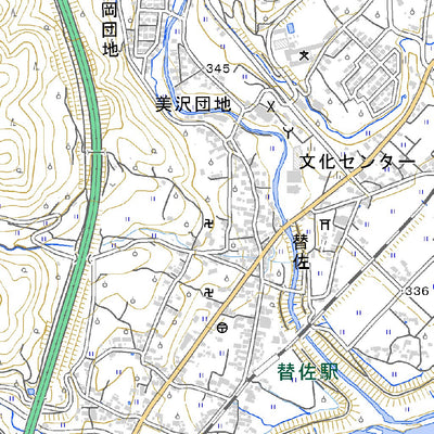 553812 替佐 （かえさ Kaesa）, 地形図