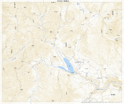553820 妙高山 （みょうこうさん Myokosan）, 地形図
