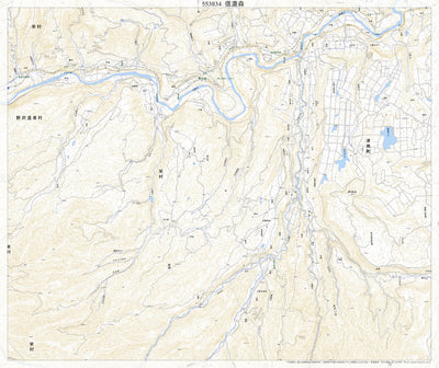 553834 信濃森 （しなのもり Shinanomori）, 地形図
