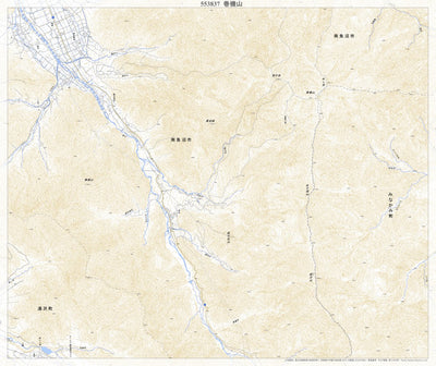 553837 巻機山 （まきはたやま Makihatayama）, 地形図