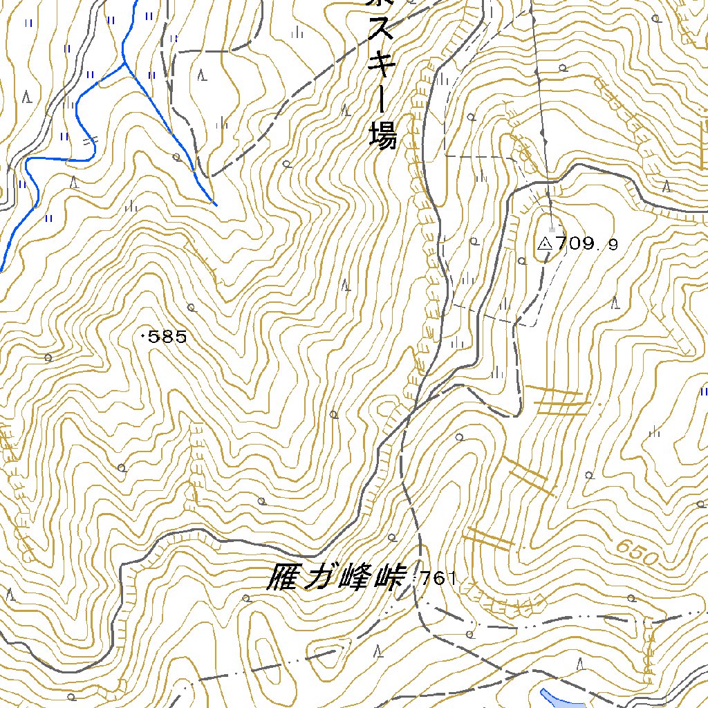 553844 松之山温泉 （まつのやまおんせん Matsunoyamaonsen）, 地形図