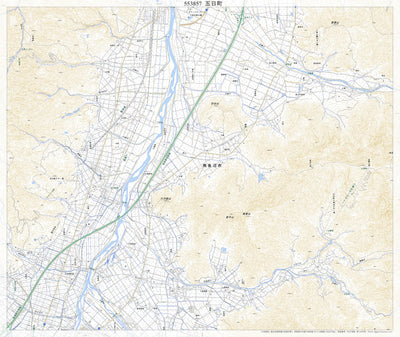 553857 五日町 （いつかまち Itsukamachi）, 地形図