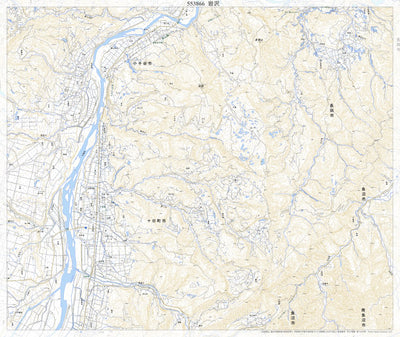 553866 岩沢 （いわさわ Iwasawa）, 地形図